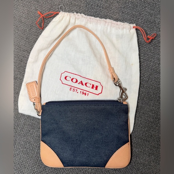 Coach Handbags - Coach Vintage Girlie Denim Skinny Wristlet No. 6782 NWOT